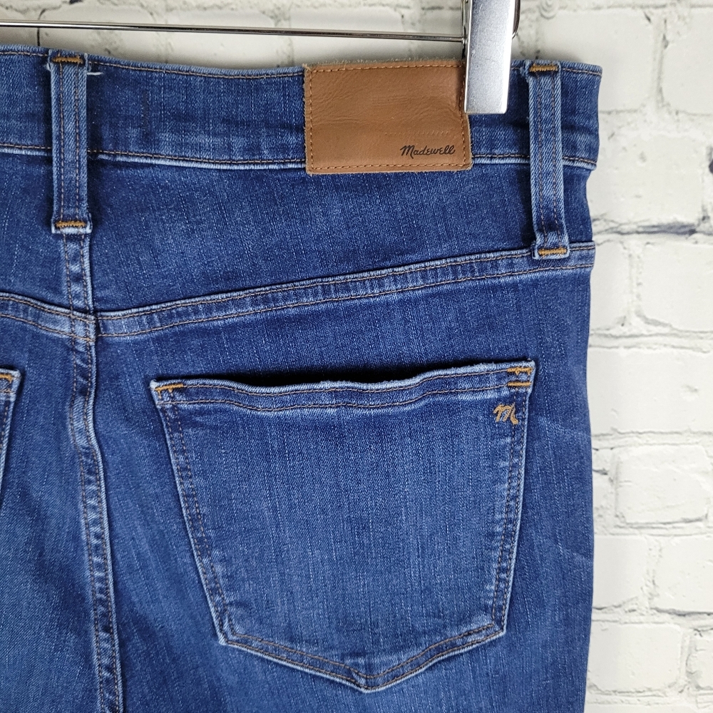 MADEWELL | 10" High Rise Skinny button fly raw hem jeans